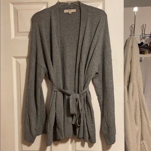 Loft tie waist open cardigan